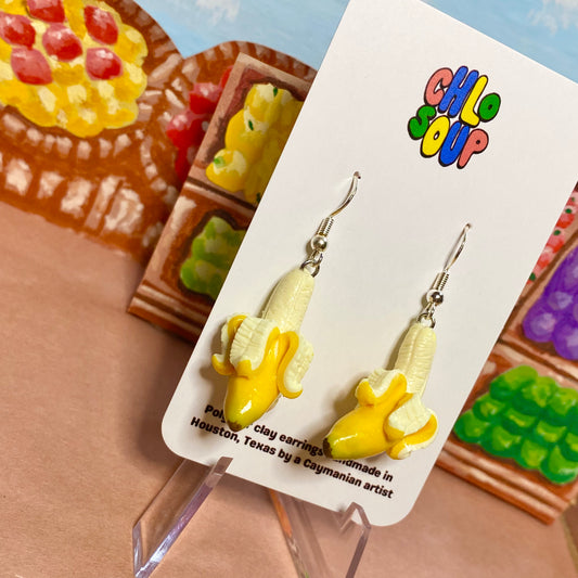Peeling Banana Earrings