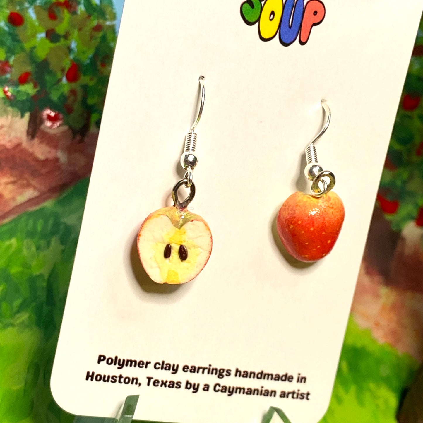 Apple Half Earrings