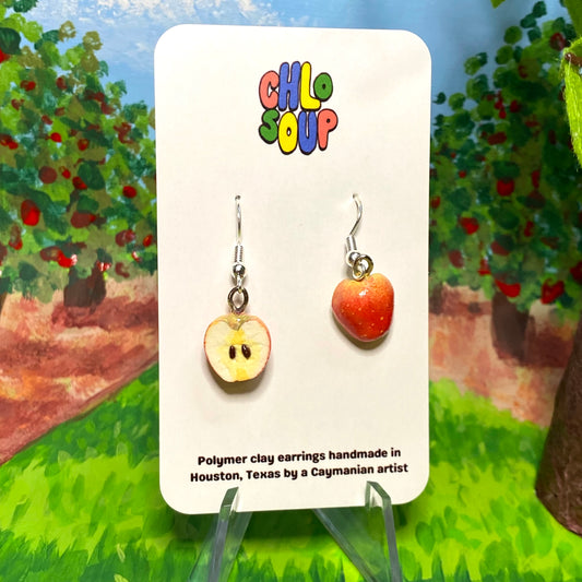 Apple Half Earrings