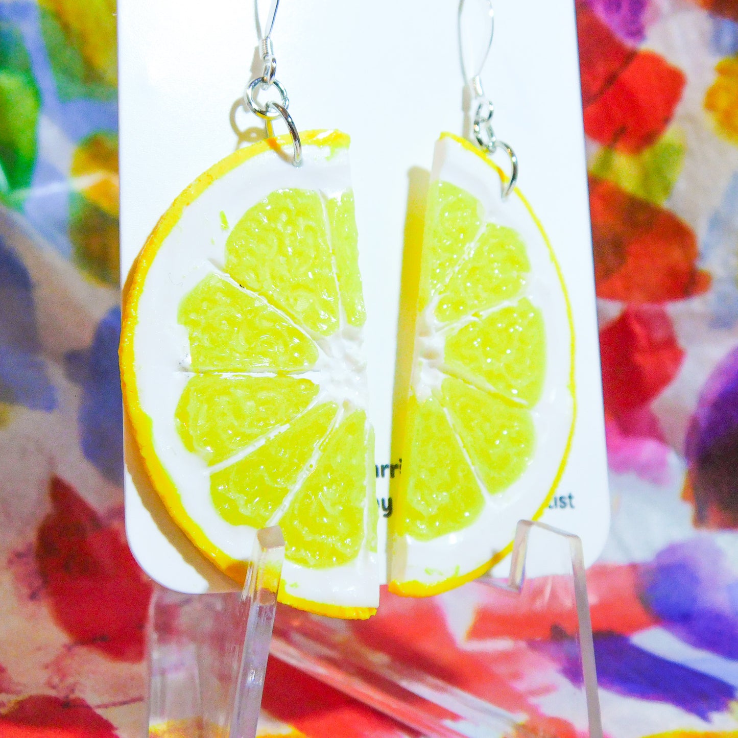 Lemon Half Slice Earrings