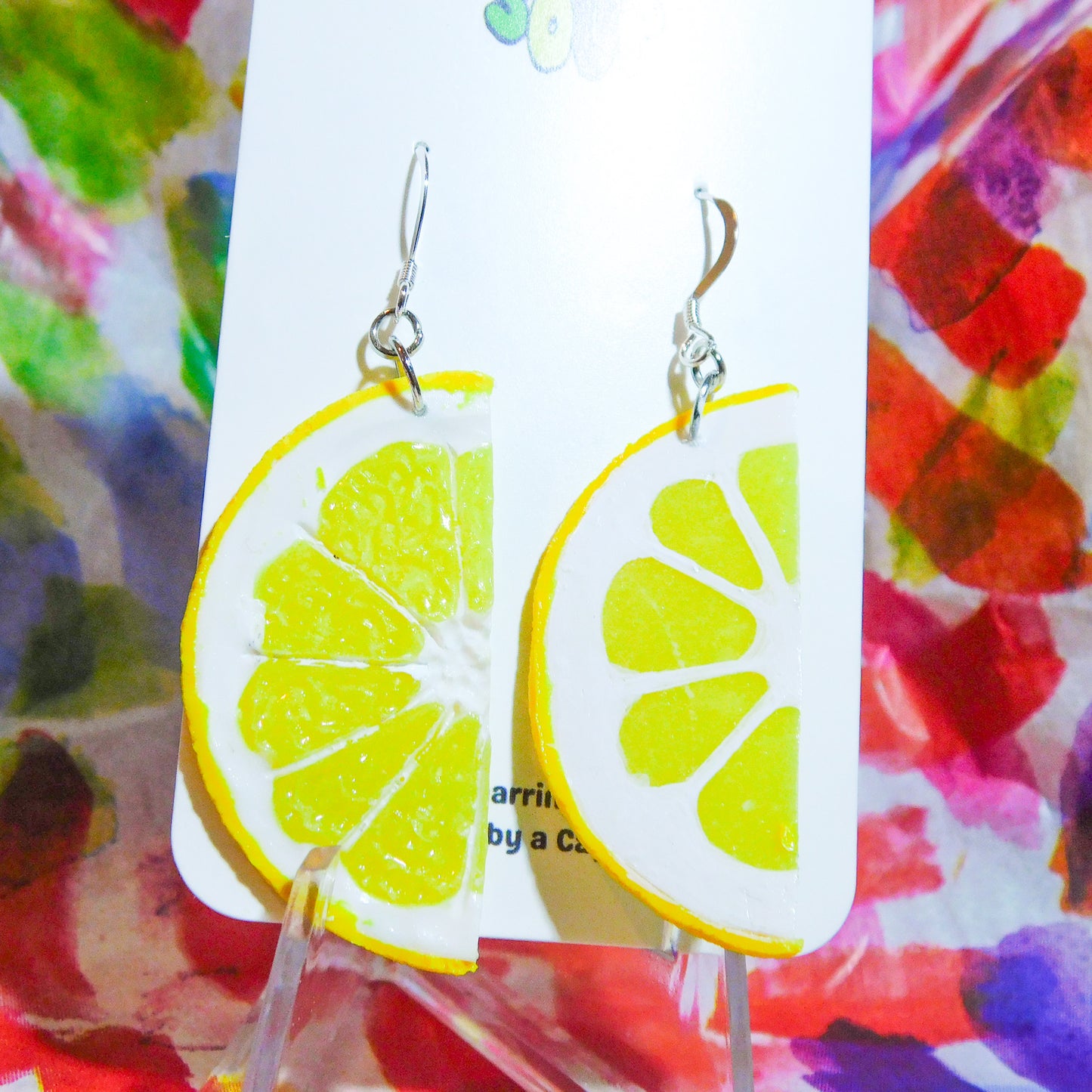 Lemon Half Slice Earrings