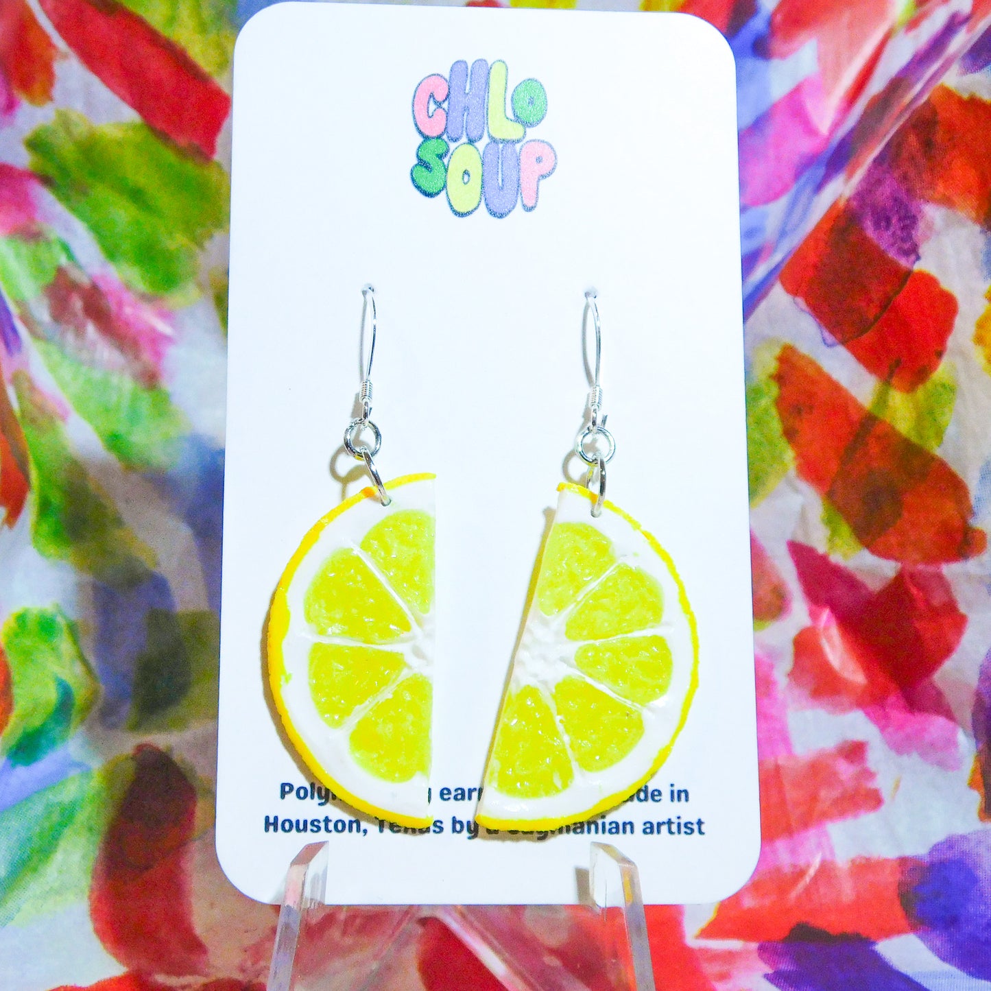 Lemon Half Slice Earrings