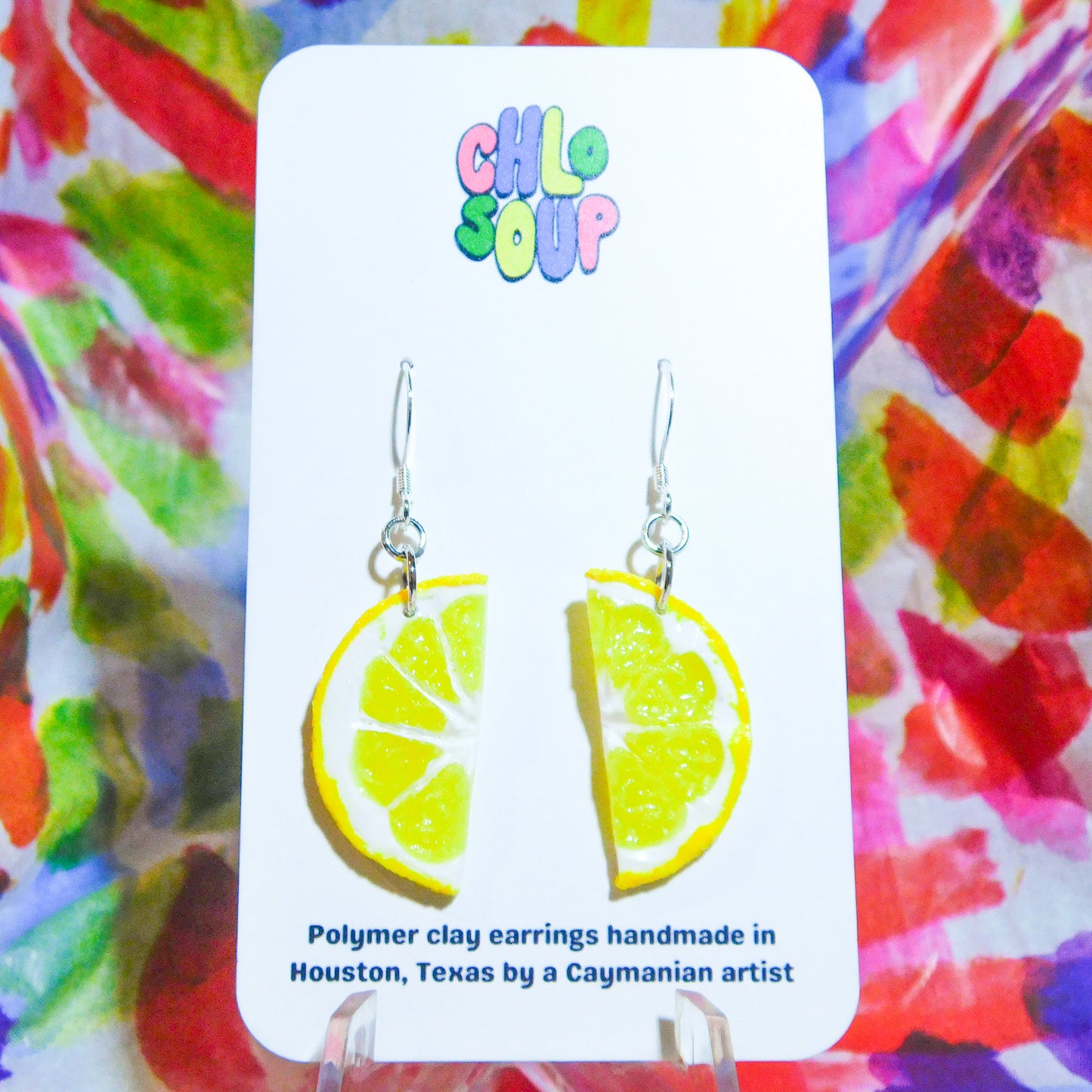Lemon Half Slice Earrings