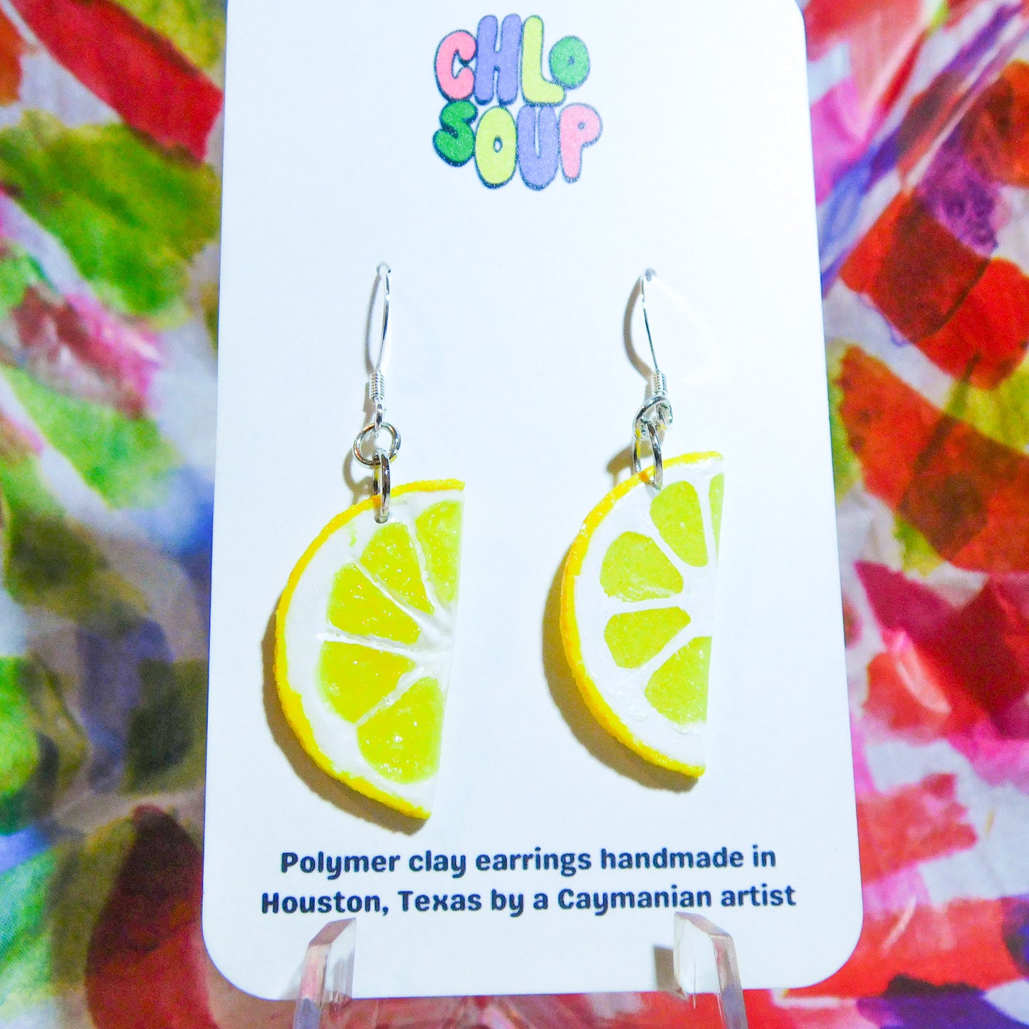 Lemon Half Slice Earrings