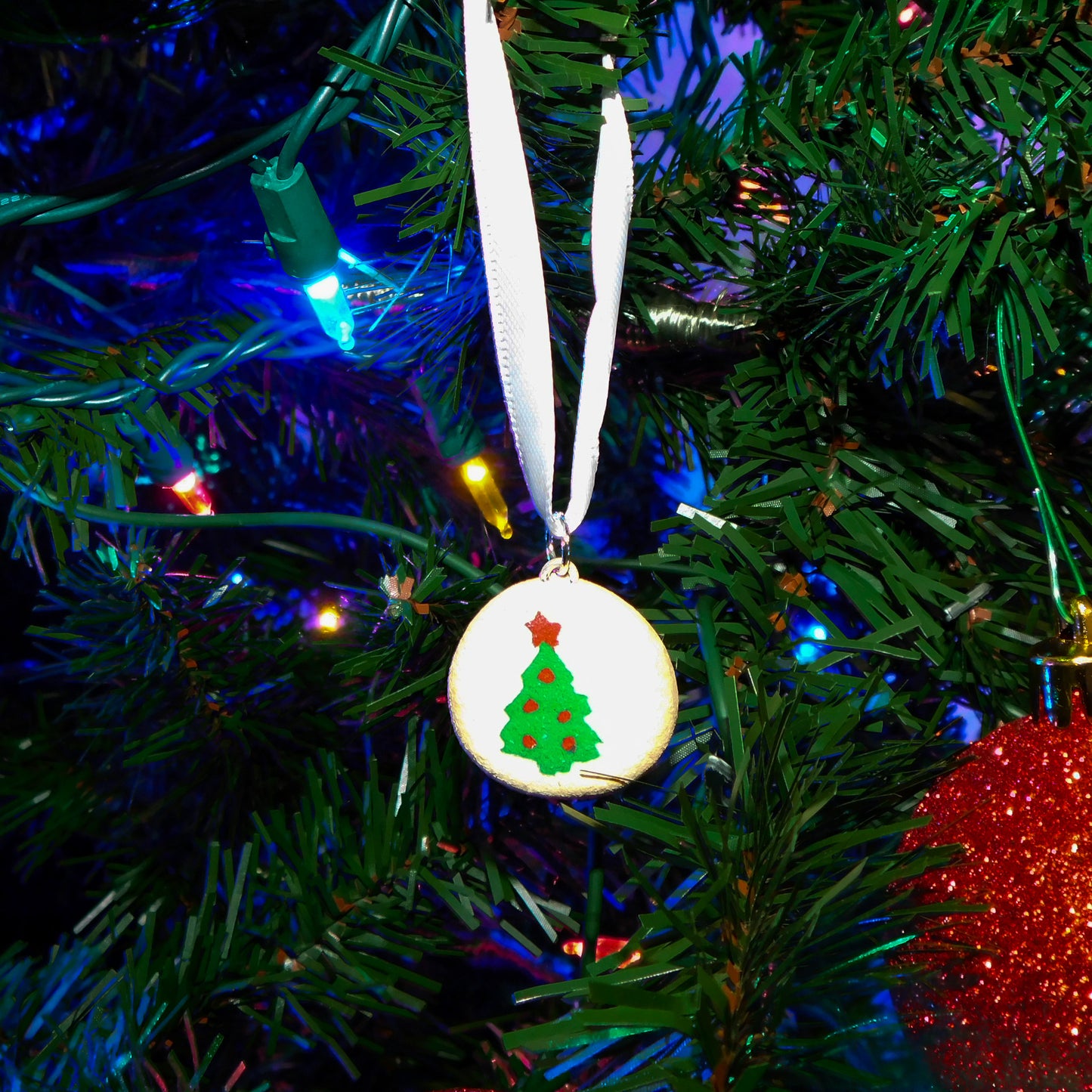 Christmas Tree Pillsbury Inspired Sugar Cookie Ornament