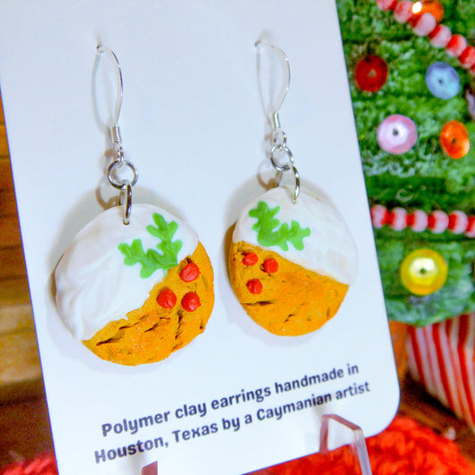 White Chocolate Ginger Cookie Earrings