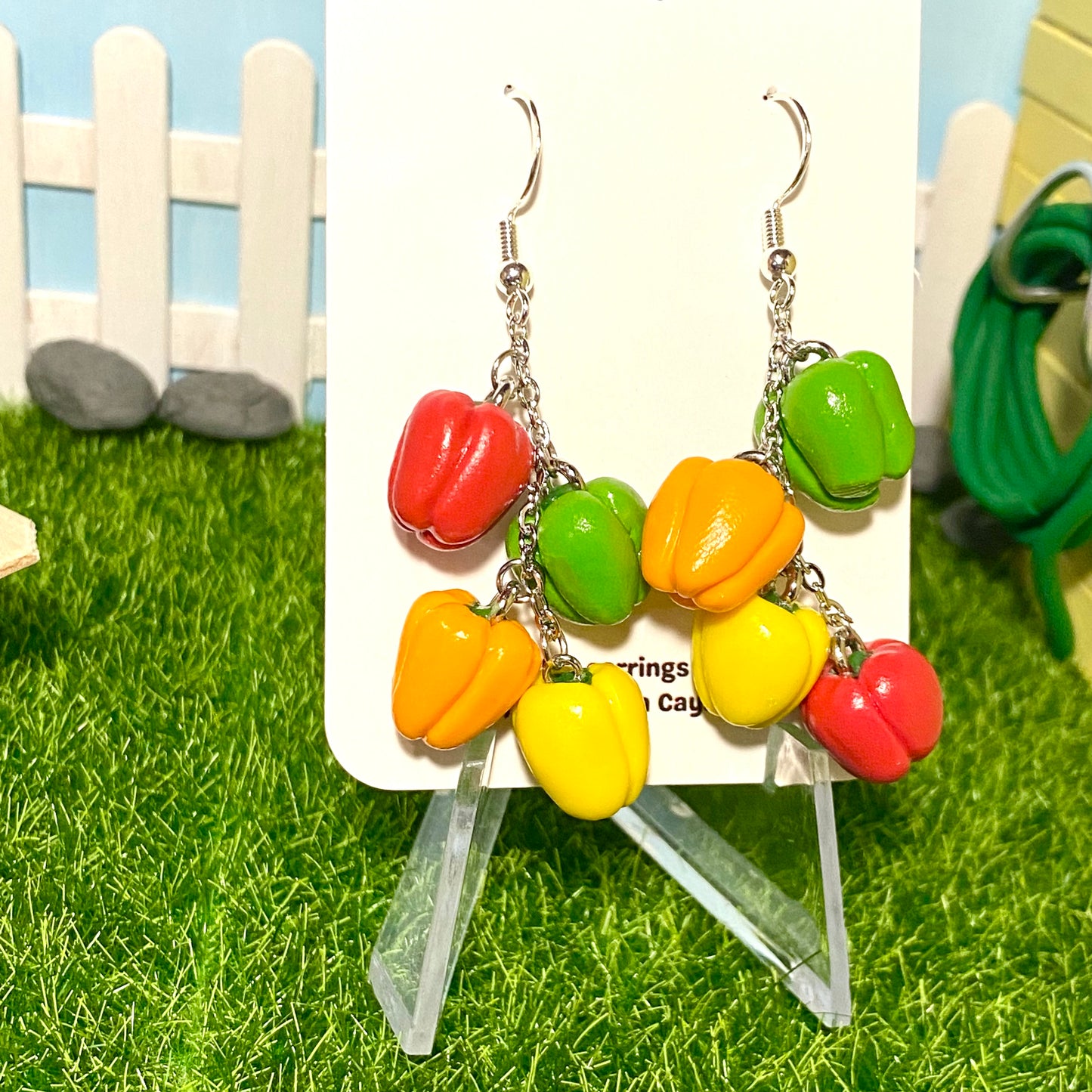 Bell Pepper Patch Earrings