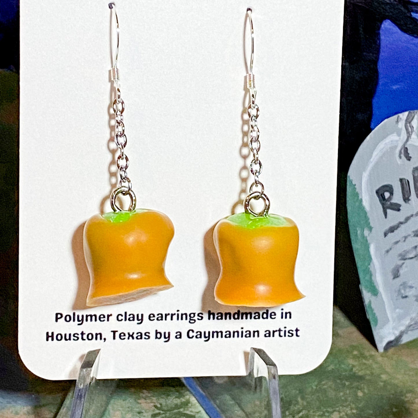 Caramel Apple Earrings