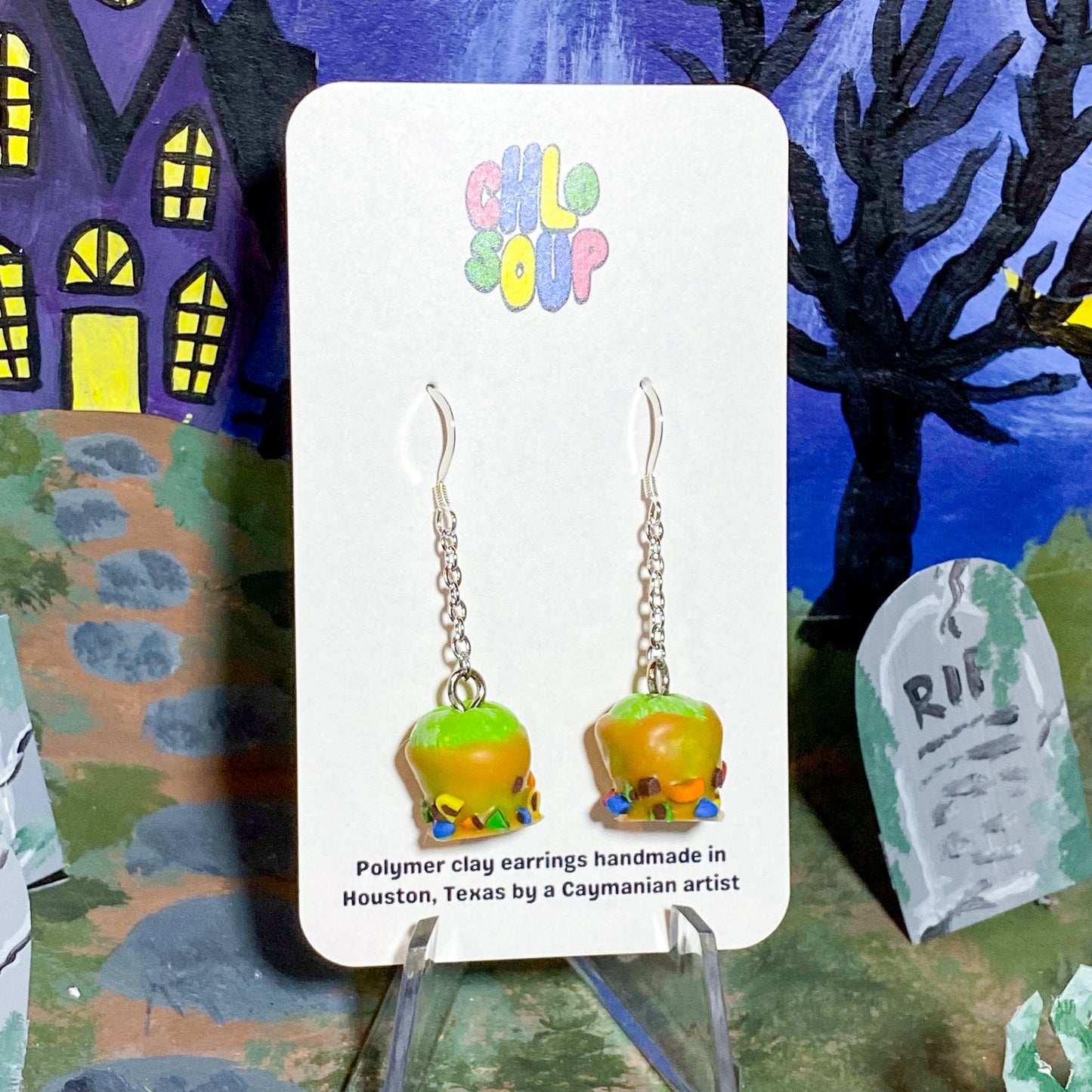M&Ms Caramel Apple Earrings