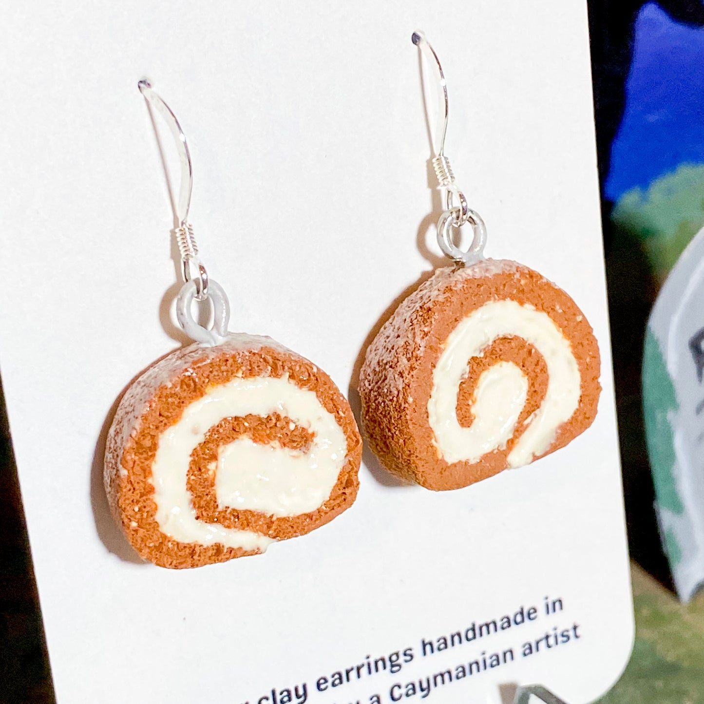 Pumpkin Roll Slice Earrings