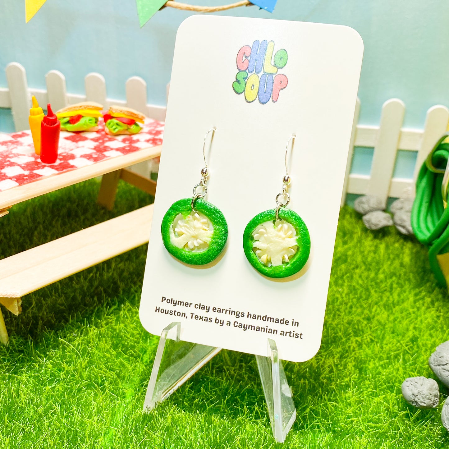 Jalapeño Slice Earrings