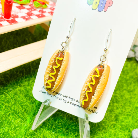Hot Dog Earrings