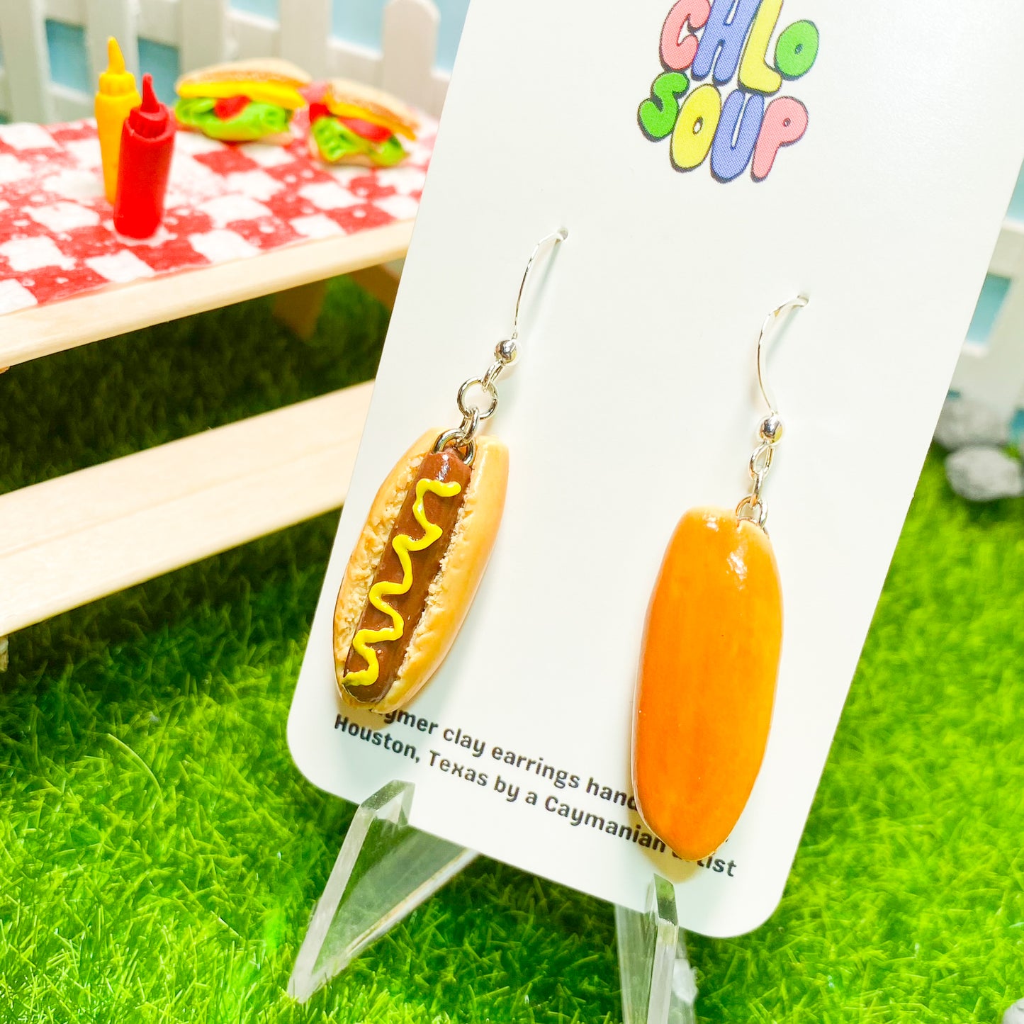 Hot Dog Earrings