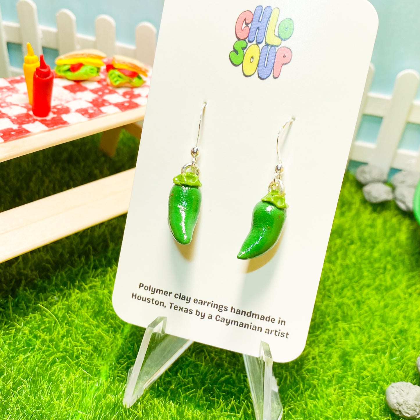 Mini Jalapeño Earrings