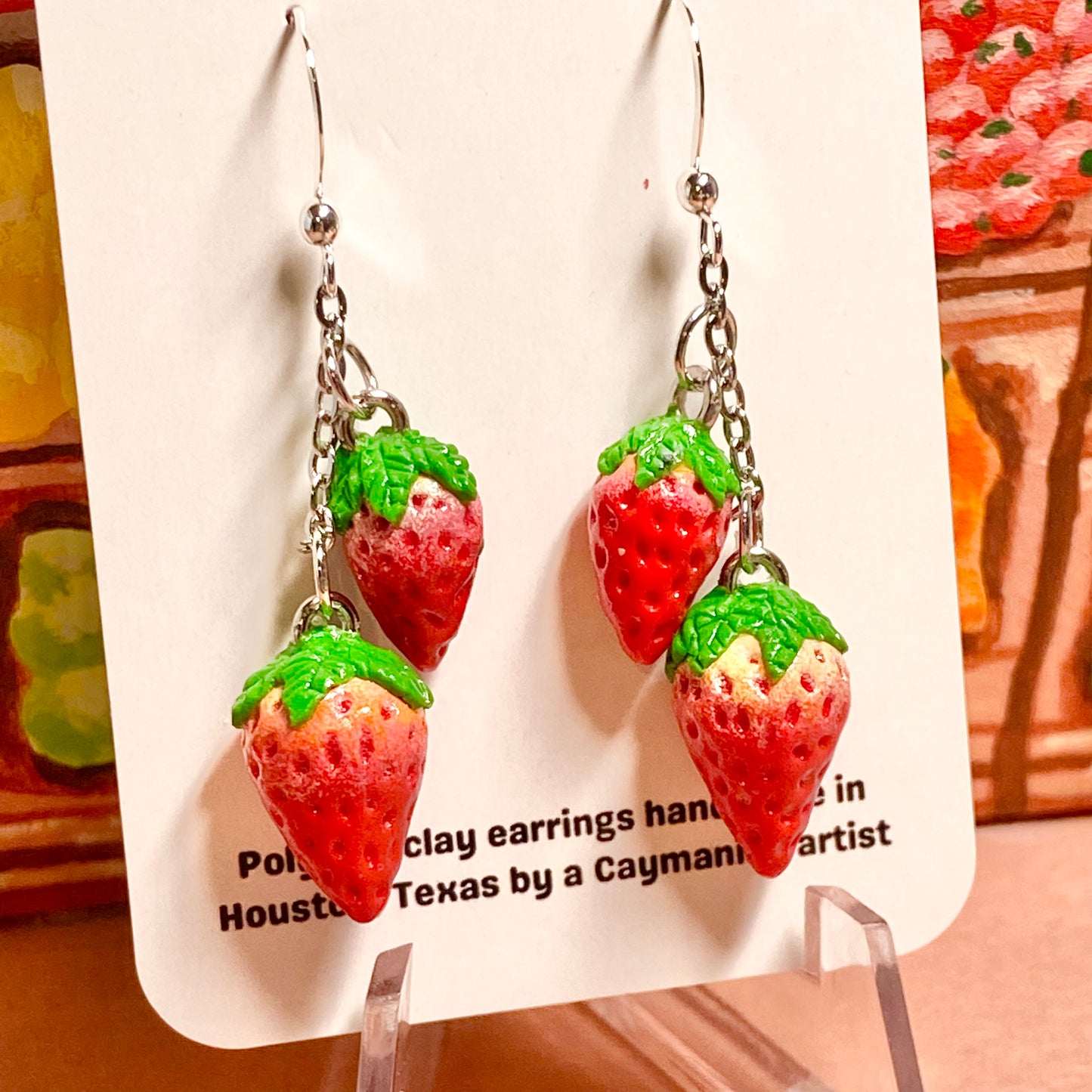 Mini Strawberry Dangles