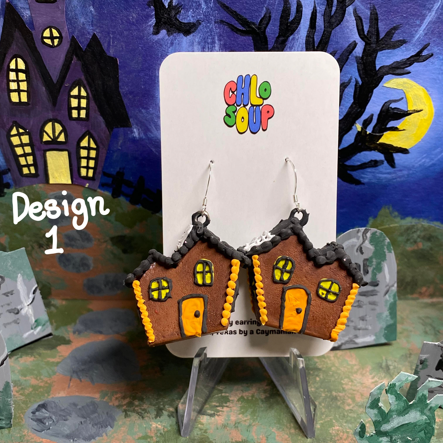 Large Haunted Gingerbread Houses - 7 Designs!