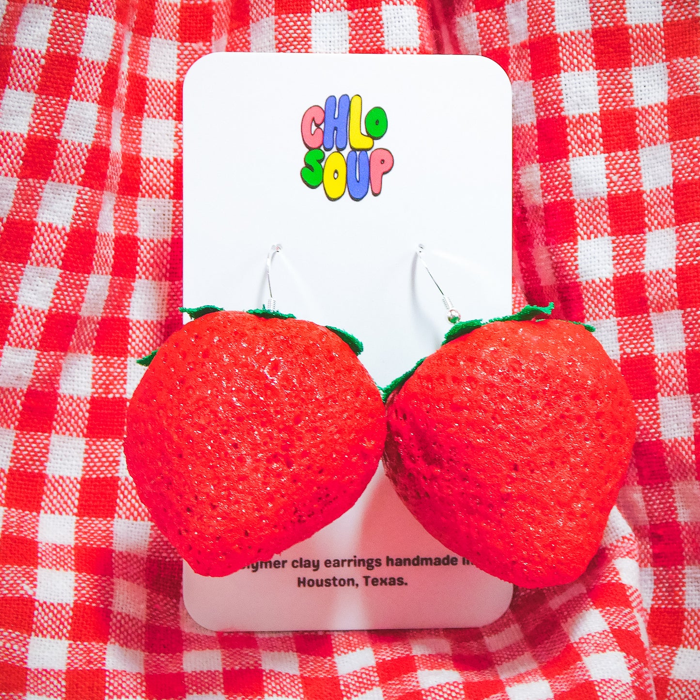 Squishy Strawberry Earrings