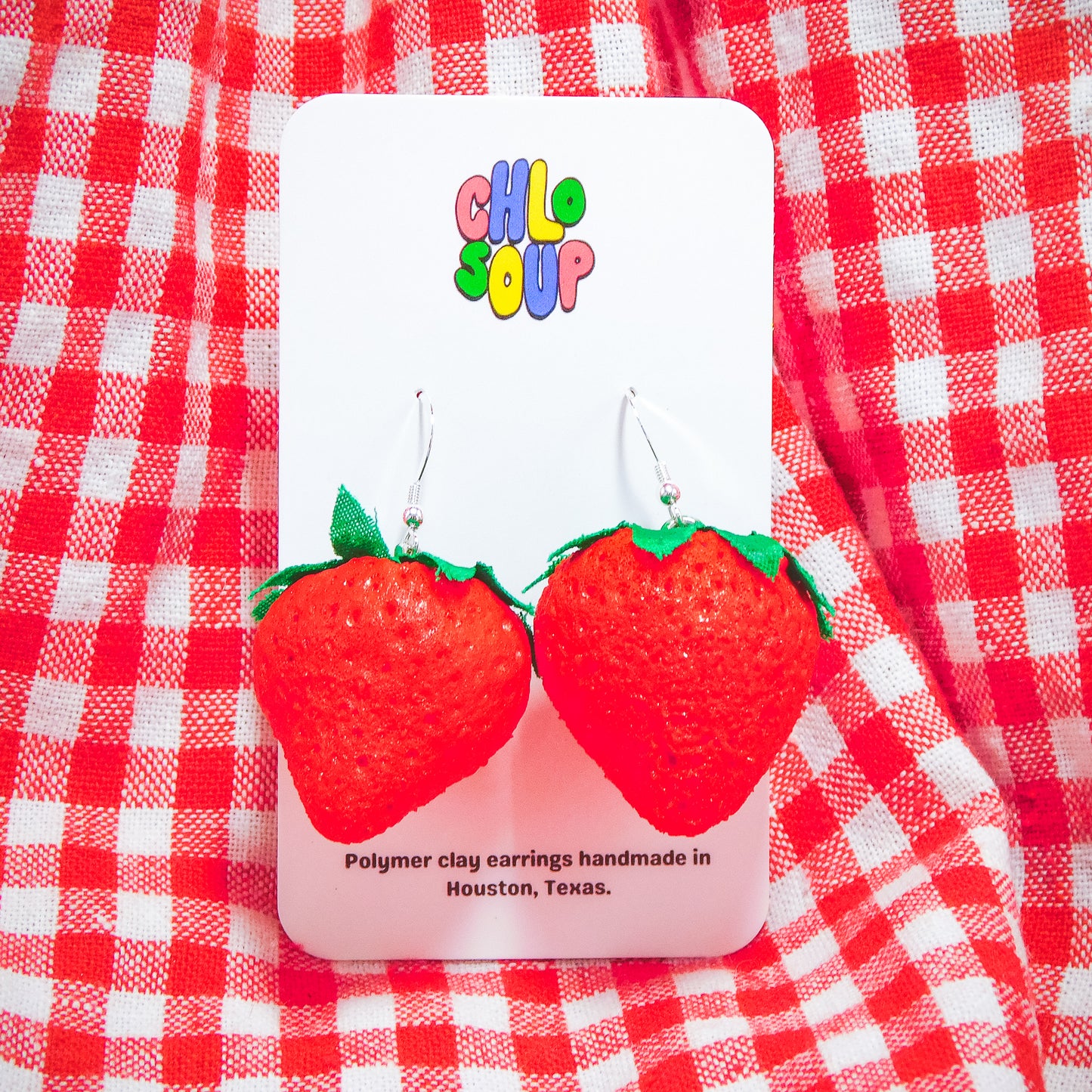 Squishy Strawberry Earrings