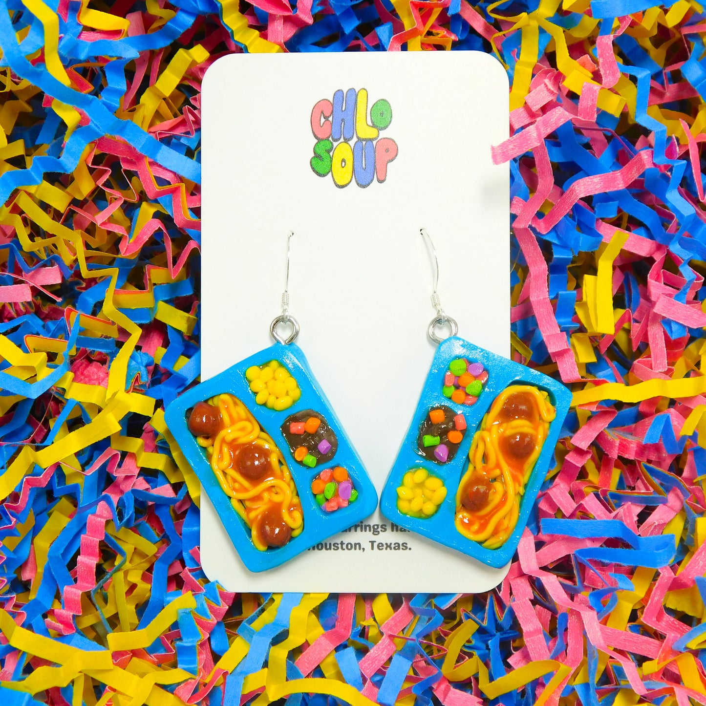 Mini Spaghetti Kids Cuisine Tray Earrings