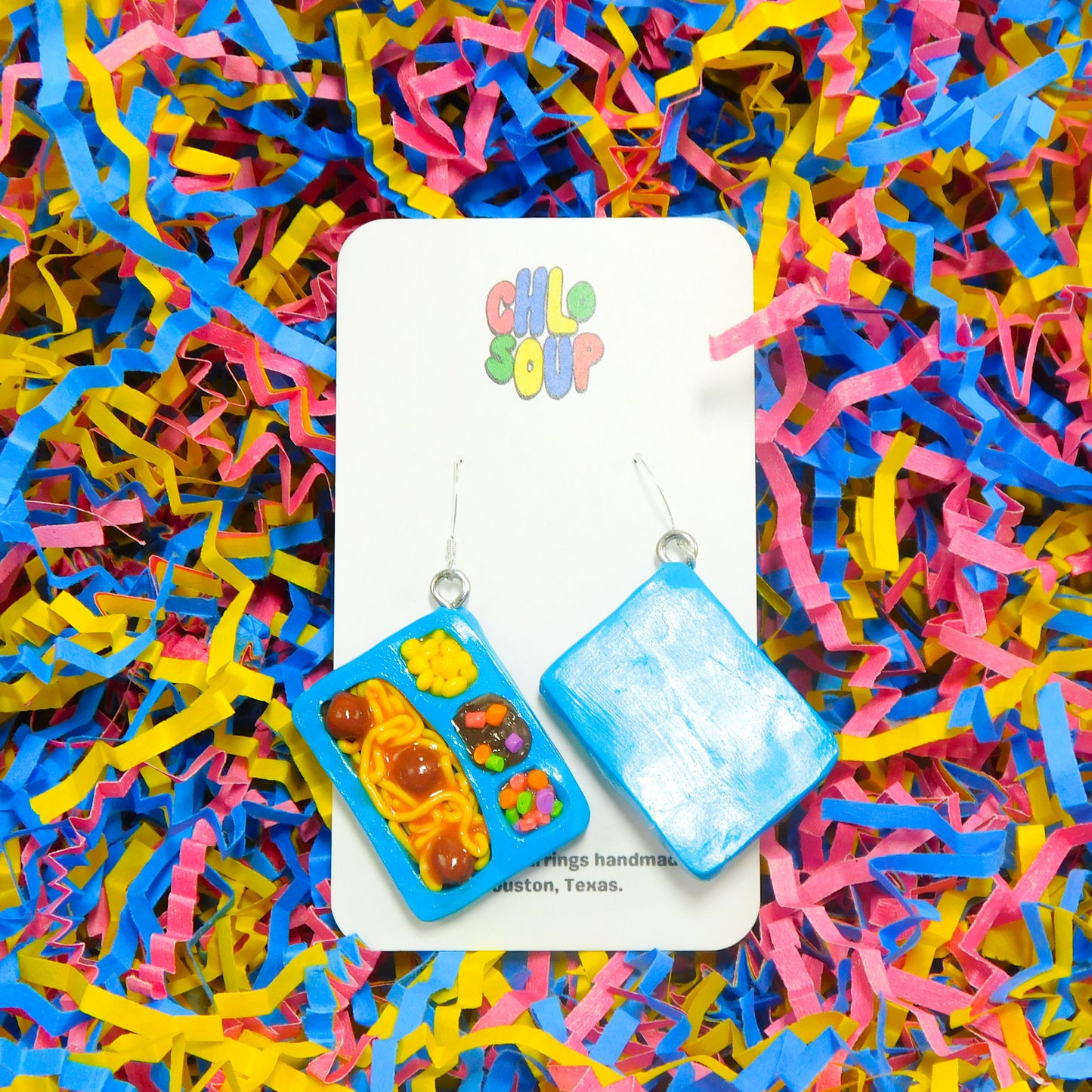 Mini Spaghetti Kids Cuisine Tray Earrings