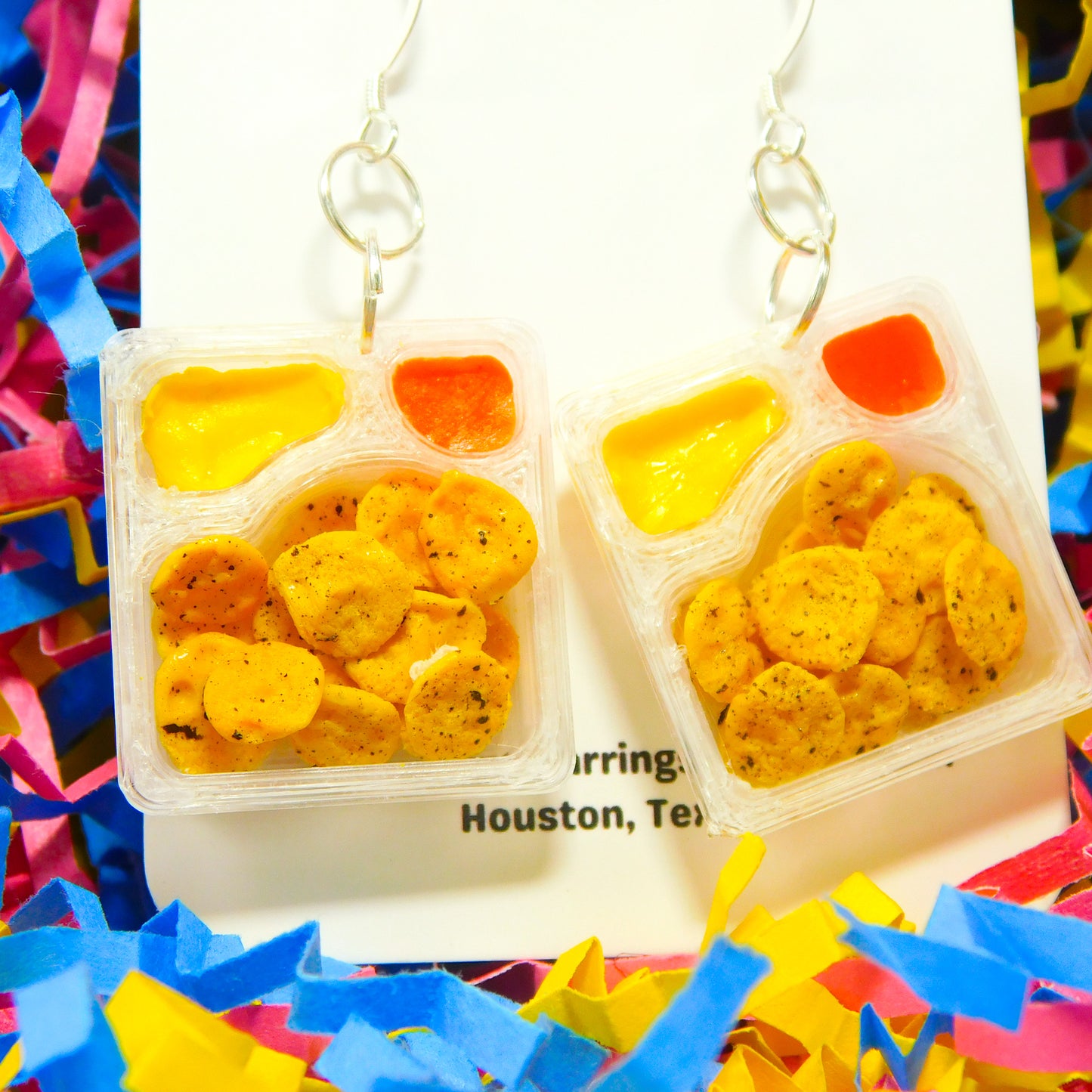 Nacho Lunchable Tray Earrings