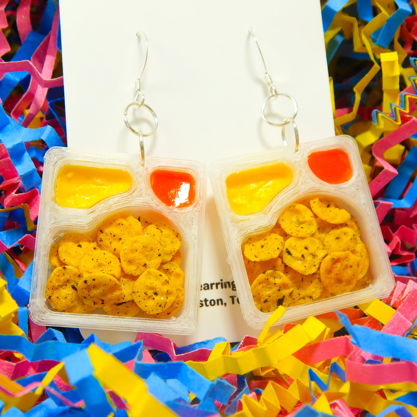 Nacho Lunchable Tray Earrings