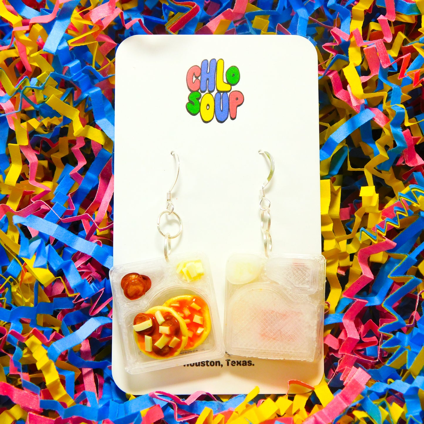Pizza Lunchable Tray Earrings