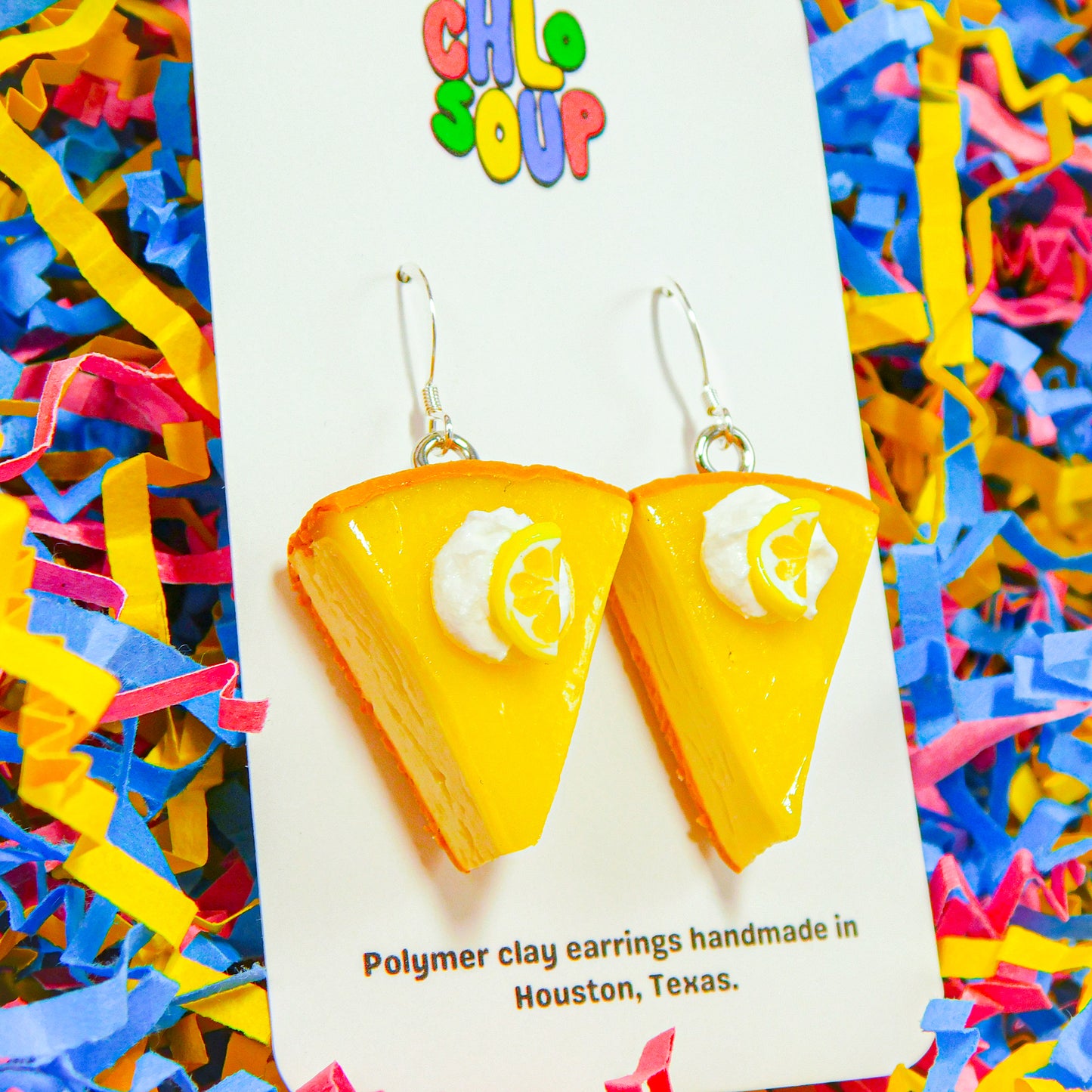 Lemon Layer Cheesecake Earrings