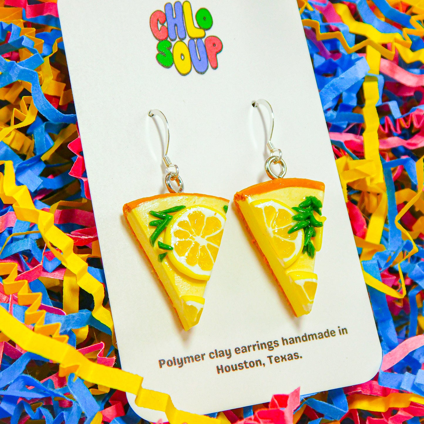 Lemon Rosemary Tart Earrings