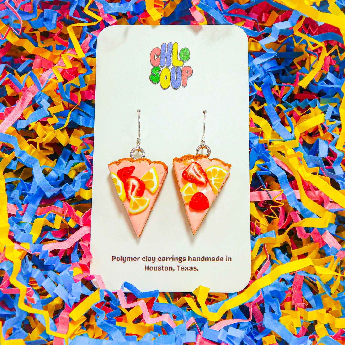 Pink Lemonade Cheesecake Earrings