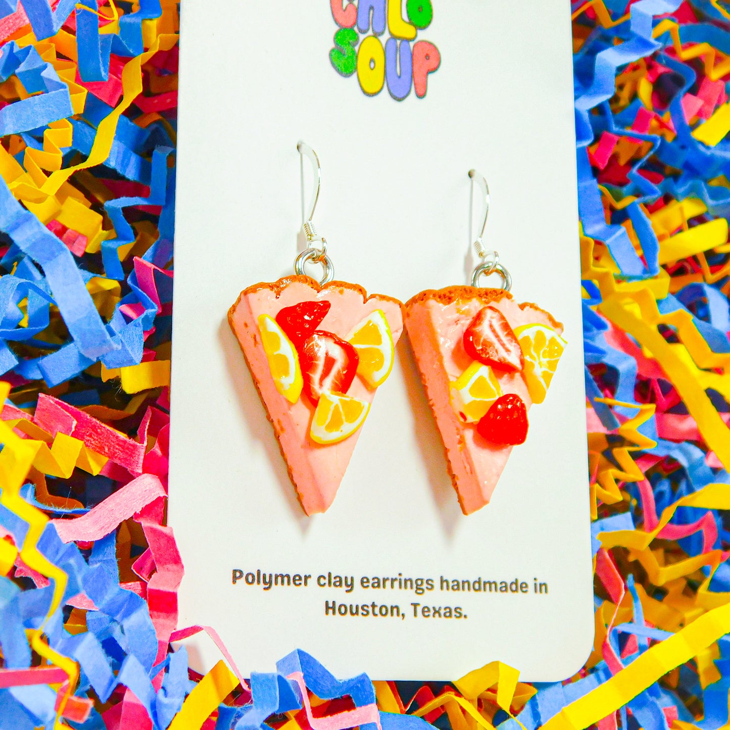 Pink Lemonade Cheesecake Earrings