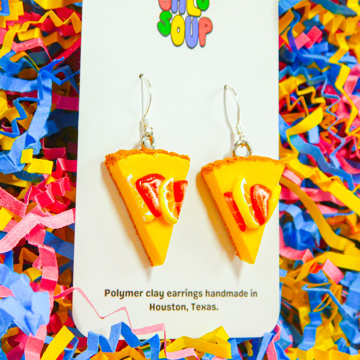 Strawberry Lemon Cheesecake Earrings