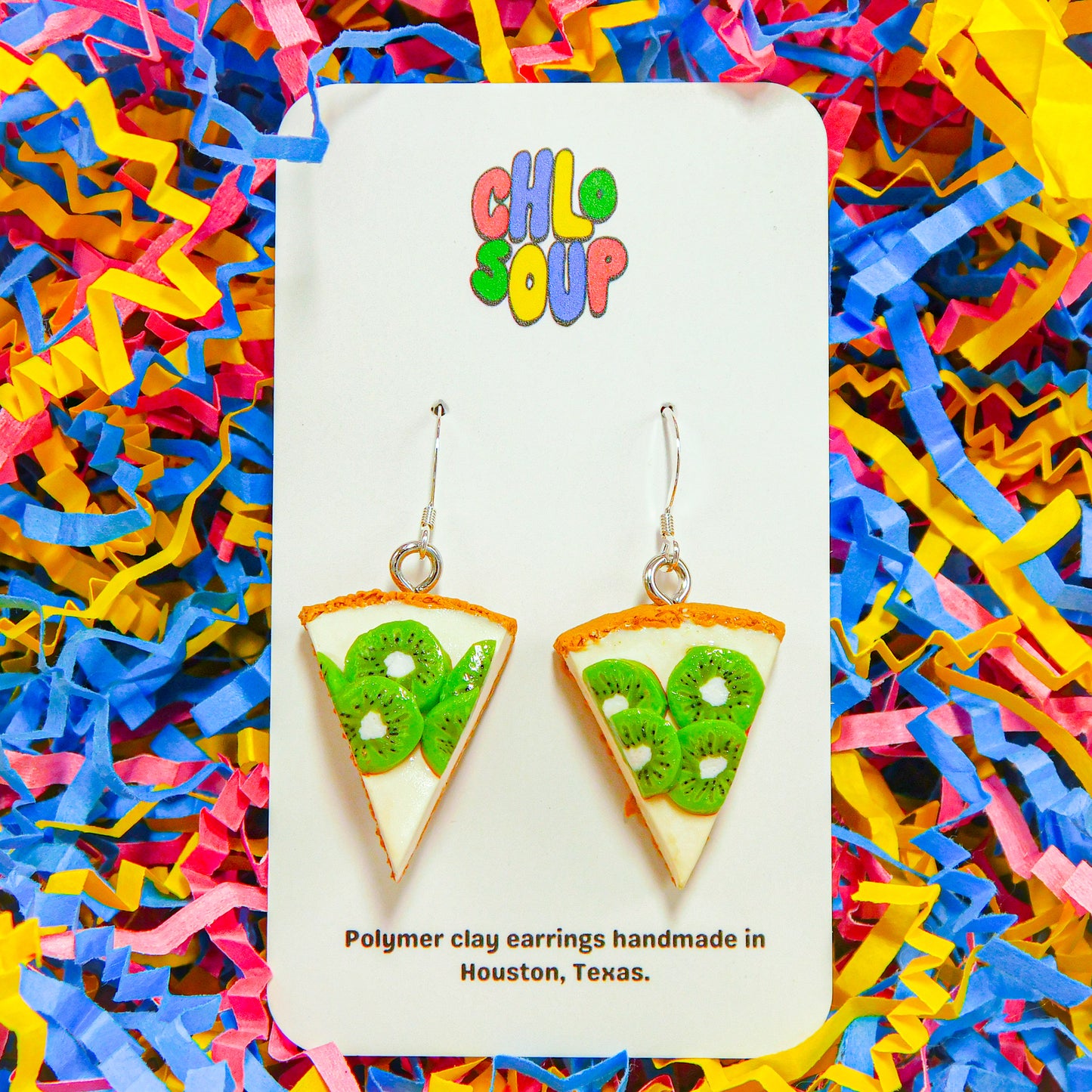 Kiwi Cheesecake Earrings