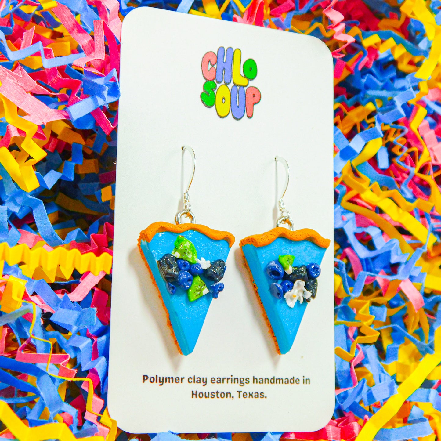 Blueberry Kiwi Tart Earrings