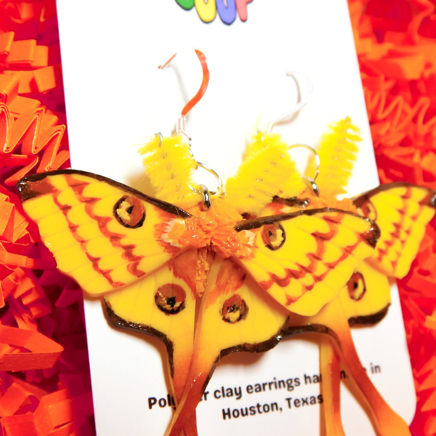 Comet Moth Earrings