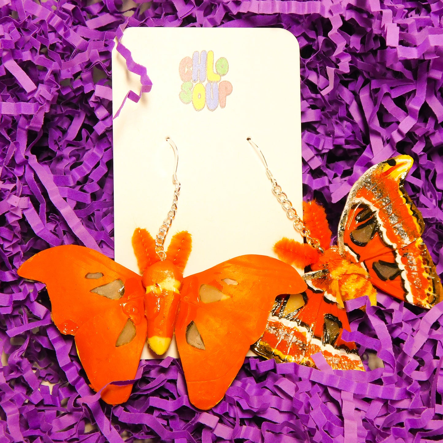 Atlas Moth Earrings