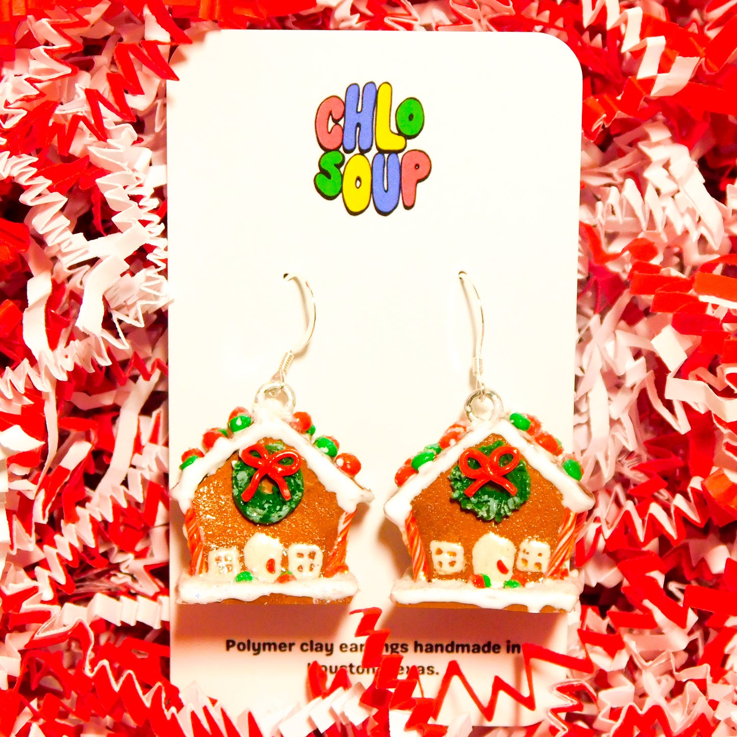 Gingerbread House Earrings