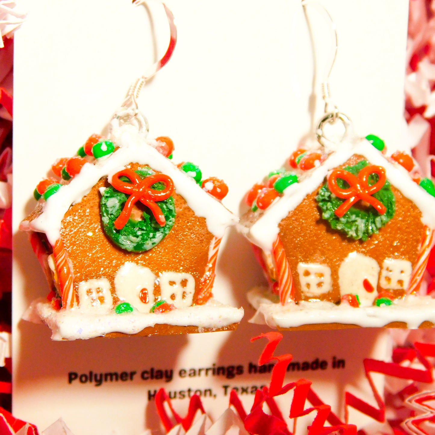 Gingerbread House Earrings