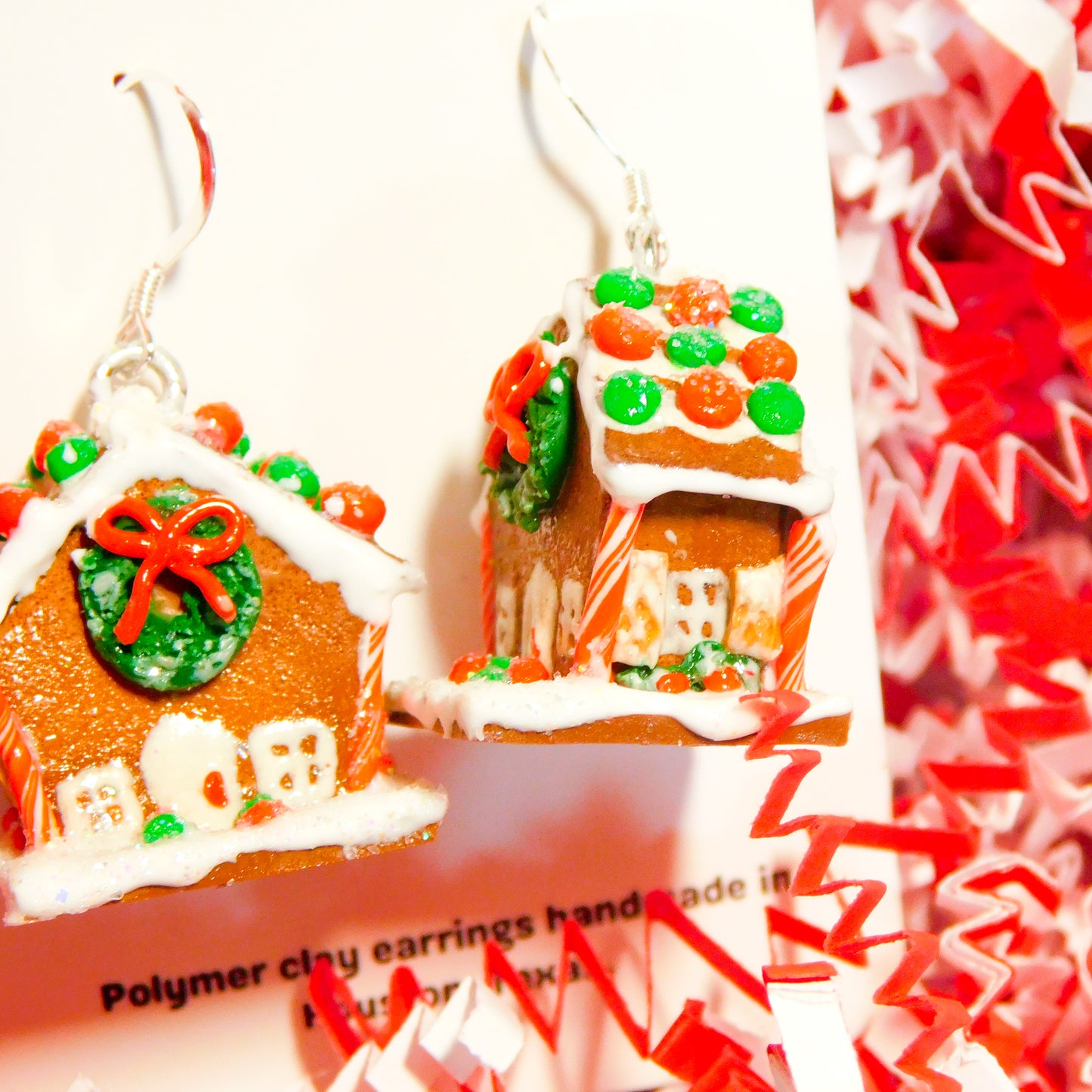 Gingerbread House Earrings