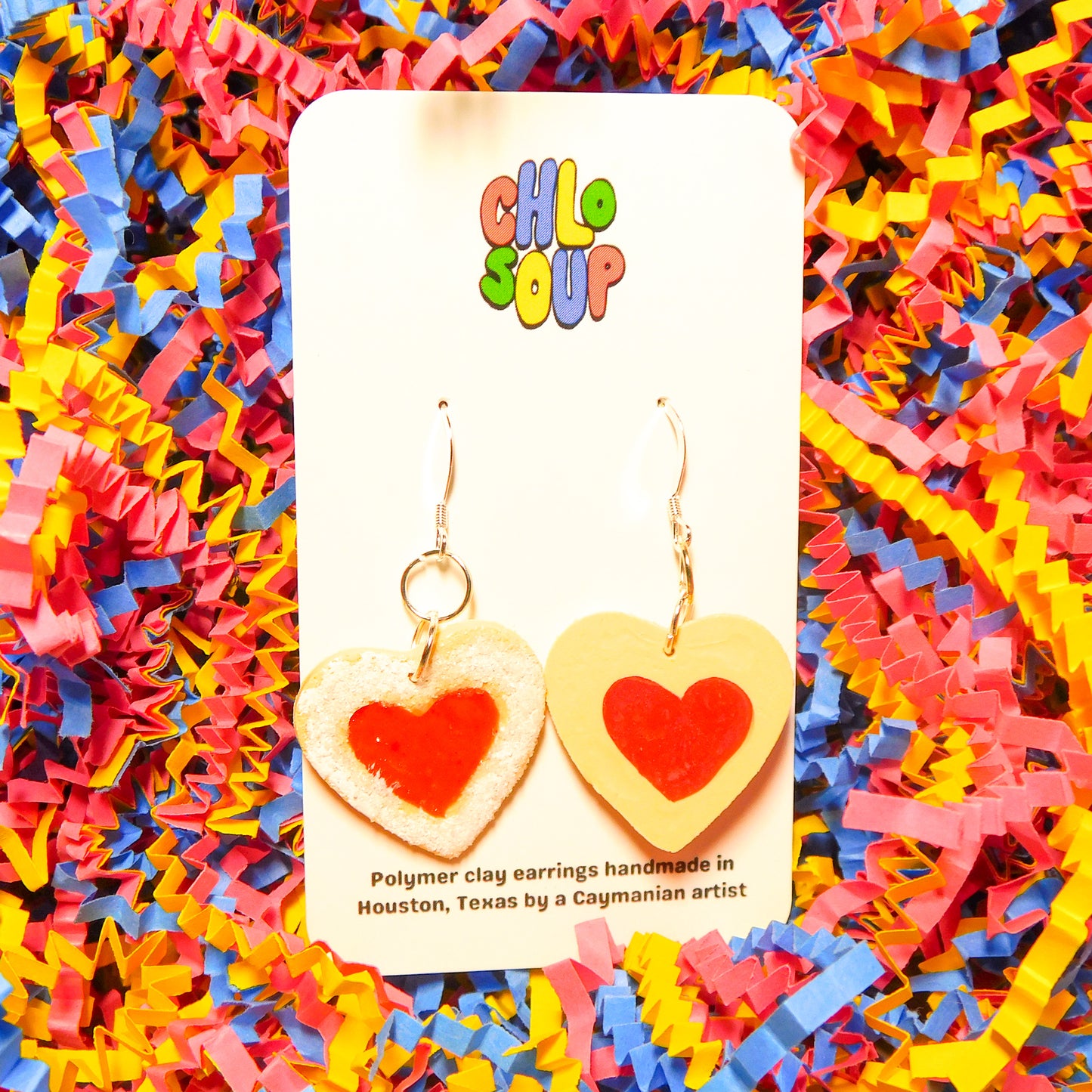 Heart Shaped Jam Cookie Earrings