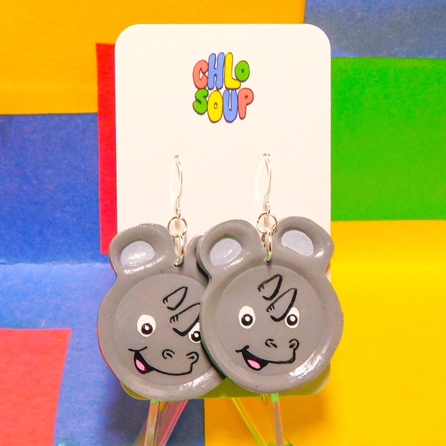 Rhino Zoo Pal Inspired Earrings