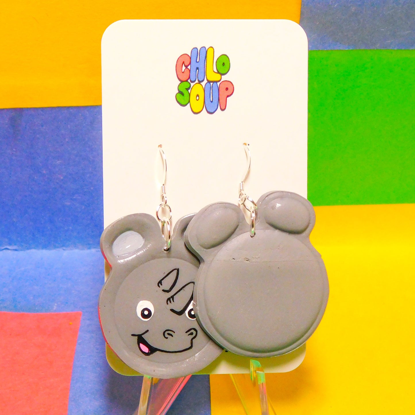 Rhino Zoo Pal Inspired Earrings