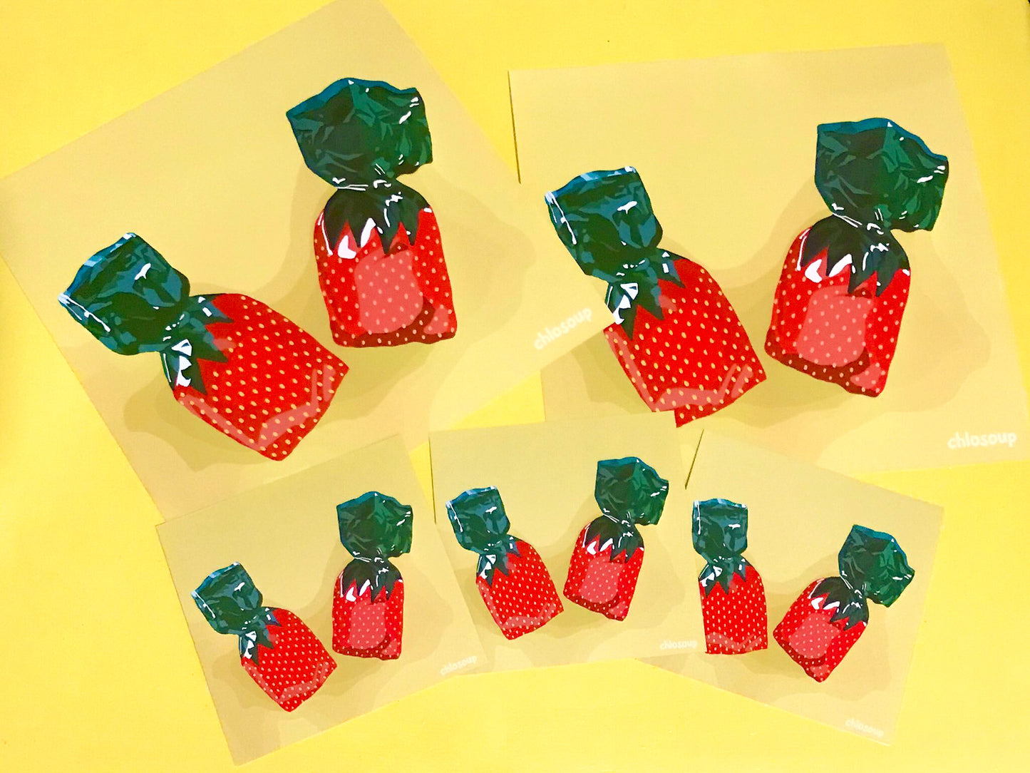 Strawberry Candy Art Print
