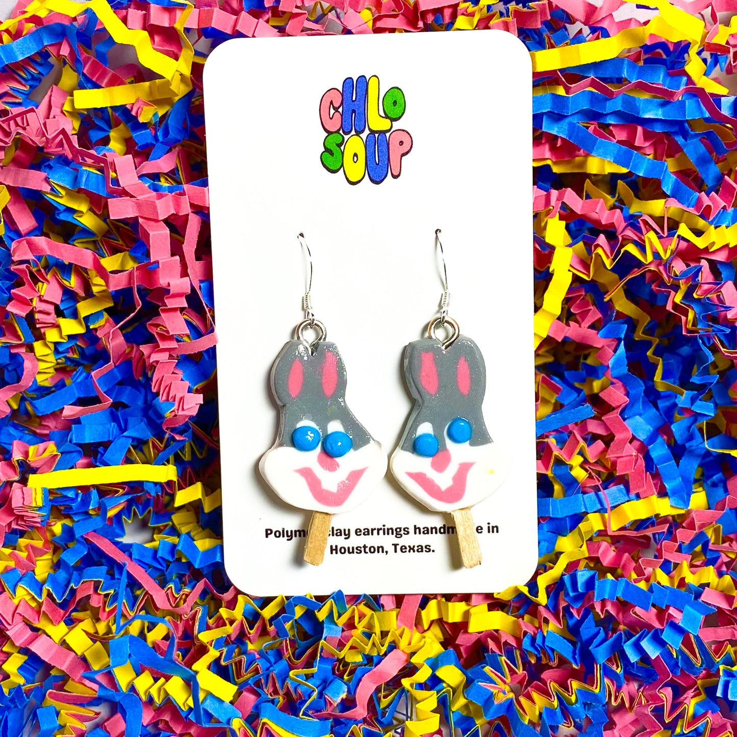Bugsy Rabbit Ice Cream Pop Earrings