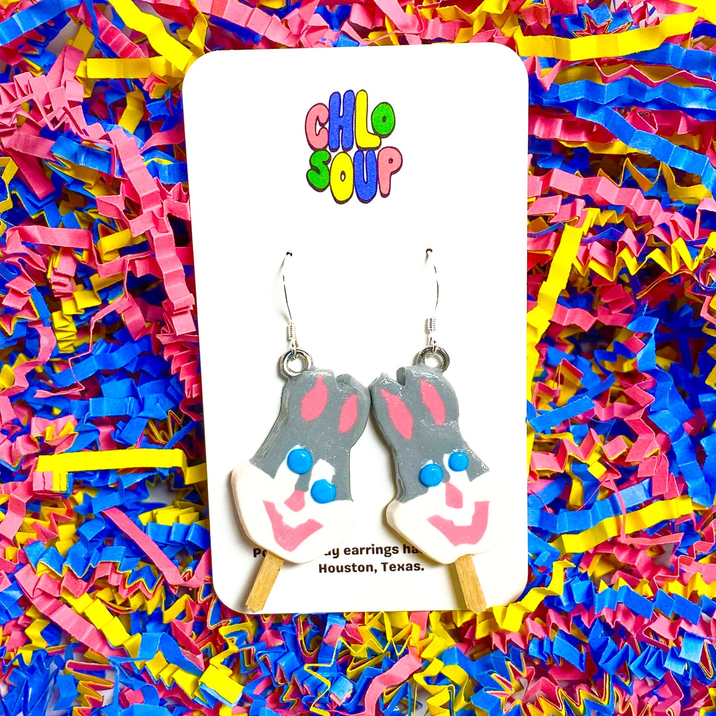Bugsy Rabbit Ice Cream Pop Earrings