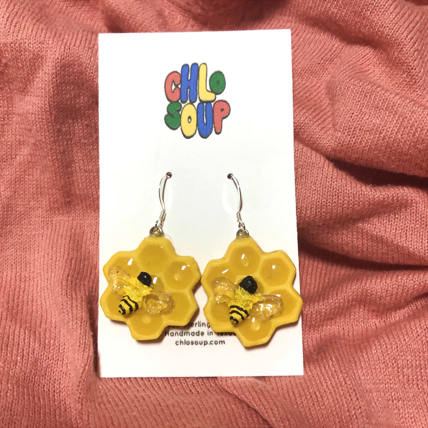 Full Comb Honeycomb Earrings