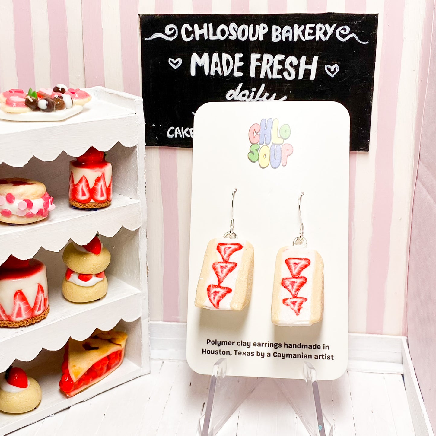 Strawberry Sando Earrings