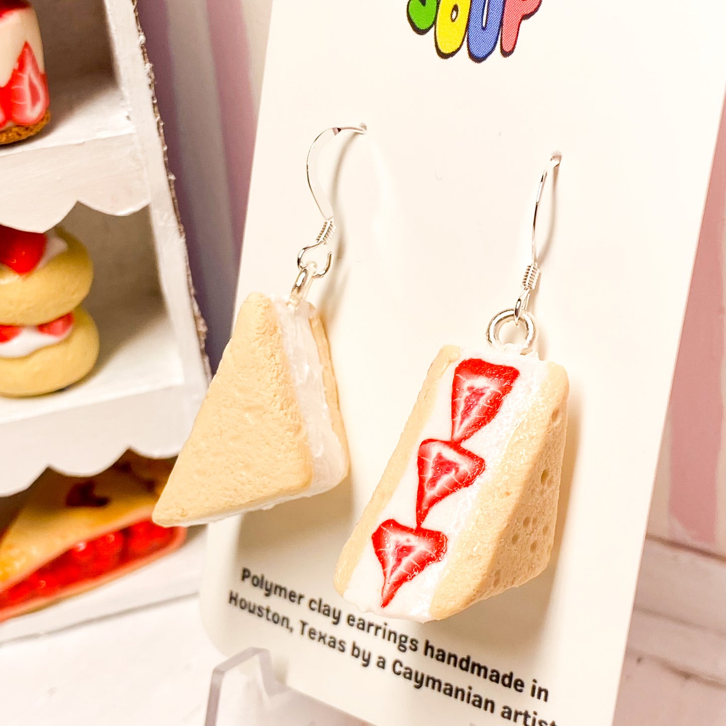 Strawberry Sando Earrings