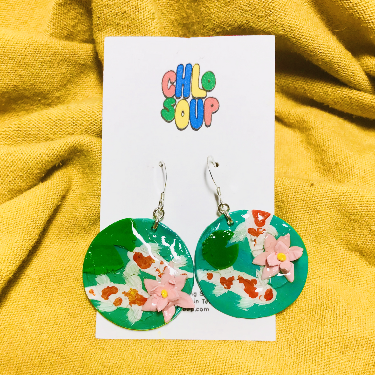 Koi Fish Pond Earrings