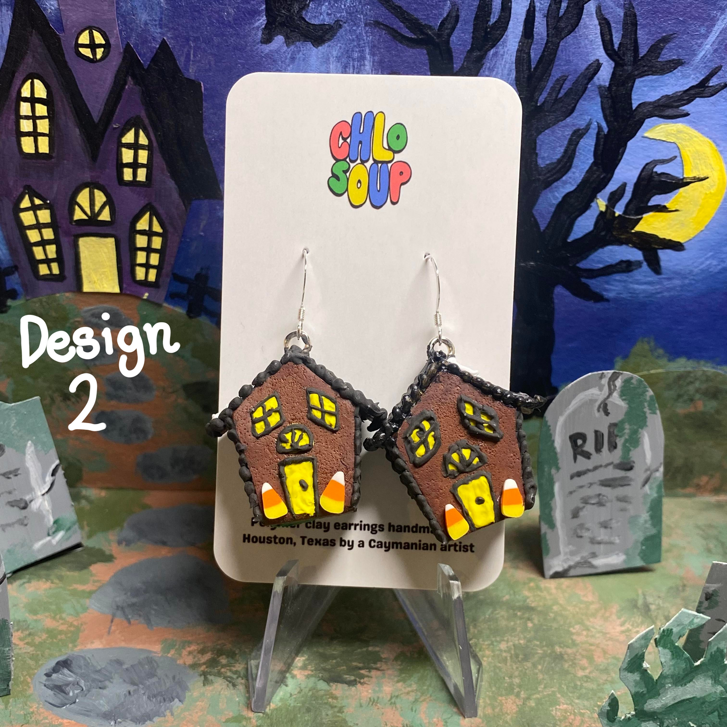 Small Haunted Gingerbread Houses - 7 Designs!
